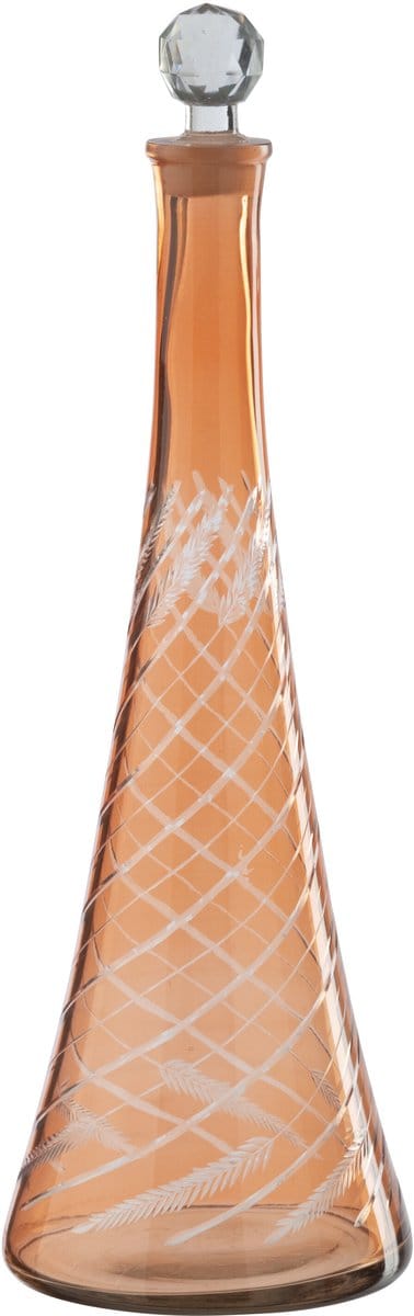 J-Line karaf - glas - oranje