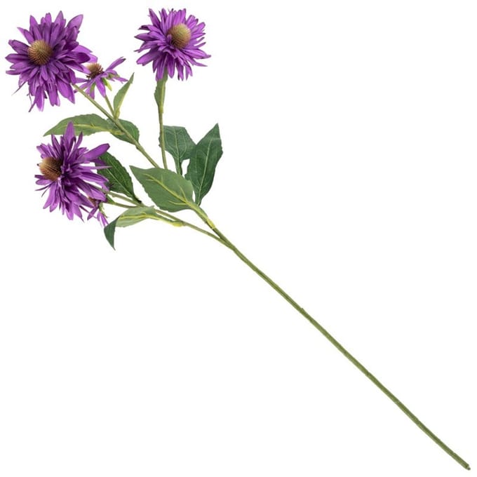 Kunstbloem chrysant 73cm paars