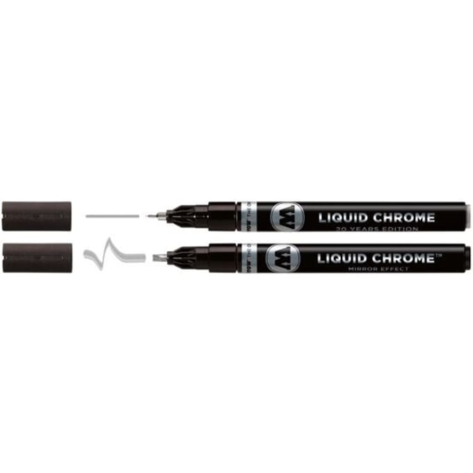 MOLOTOW LIQUID CHROME Lakmarker Chroom 1 mm, 3 mm