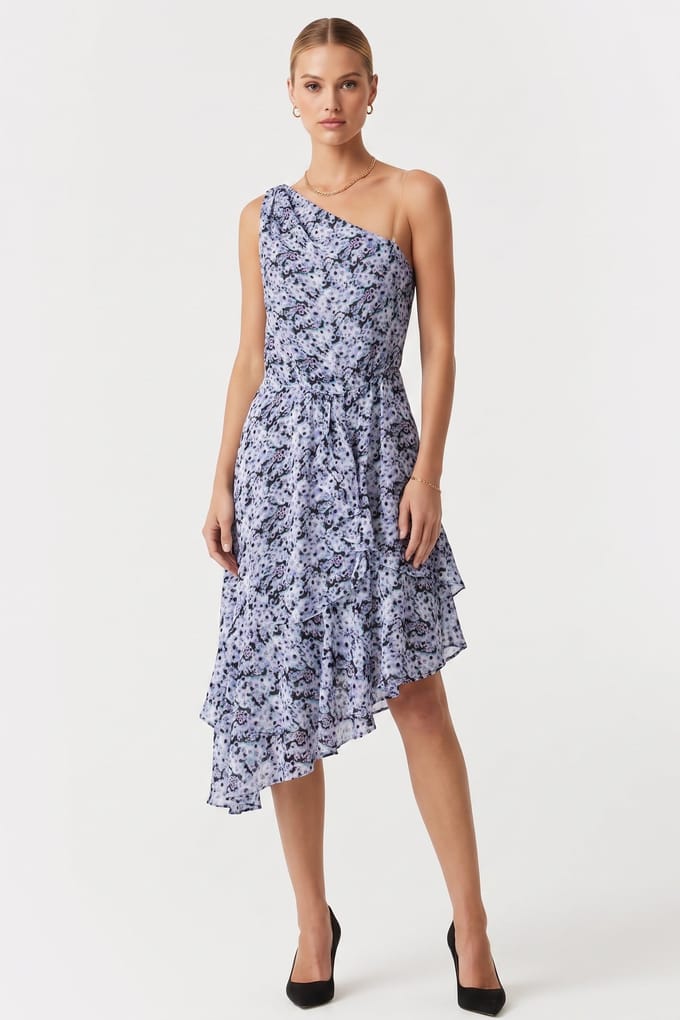 IRO Paris Nahia Dress Multico Blue Maat: 42 | Mini Jurken Outlet | Dames | Blauw