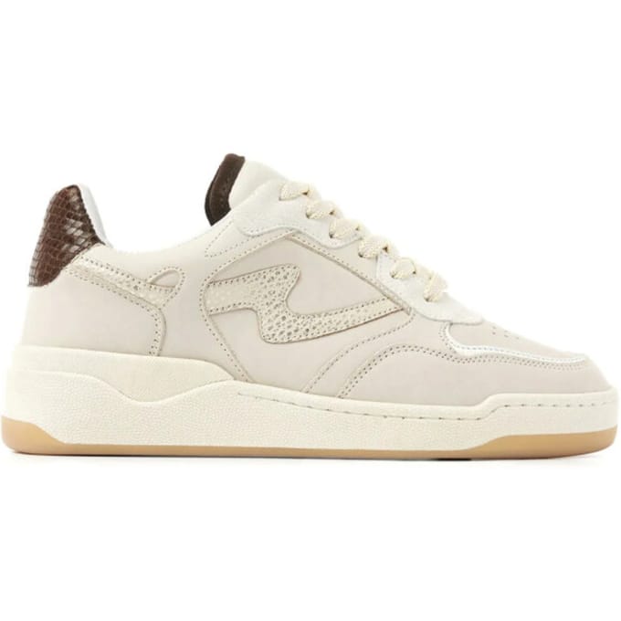 VIA VAI Sam Levi Sneakers Dames - Leer - Beige