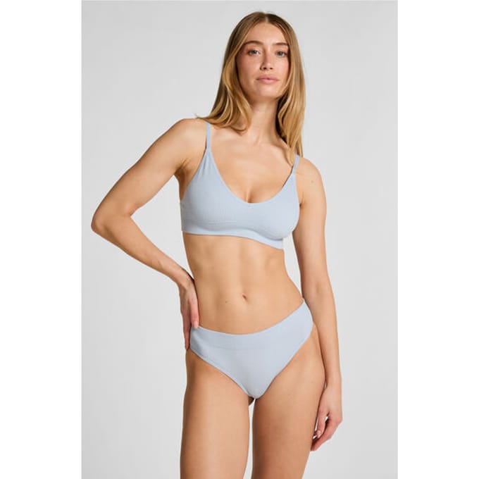 Hunkemöller Dames Lingerie Hoog uitgesneden string Dianne - Blauw - maat M