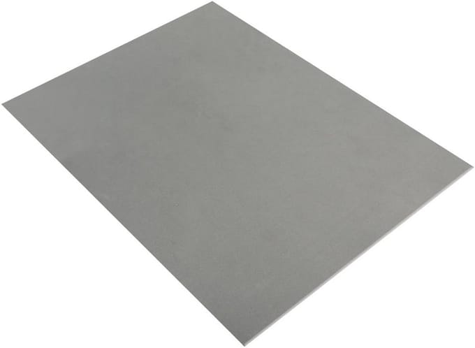 Grijze Crepla Schuimrubber Plaat 30x40x0.3cm - Knutselmateriaal