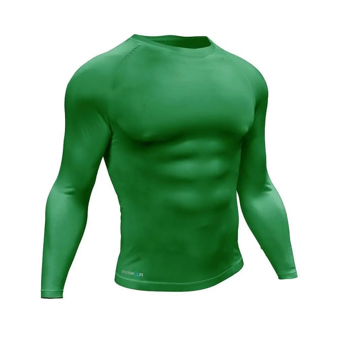 Precision Essential Baselayer Lange Mouw Shirt Volwassen Groen - XL