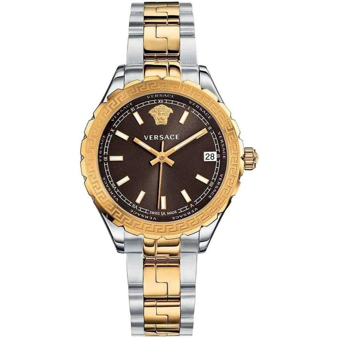 Versace V12040015 analoog quartz dameshorloge 35mm goud