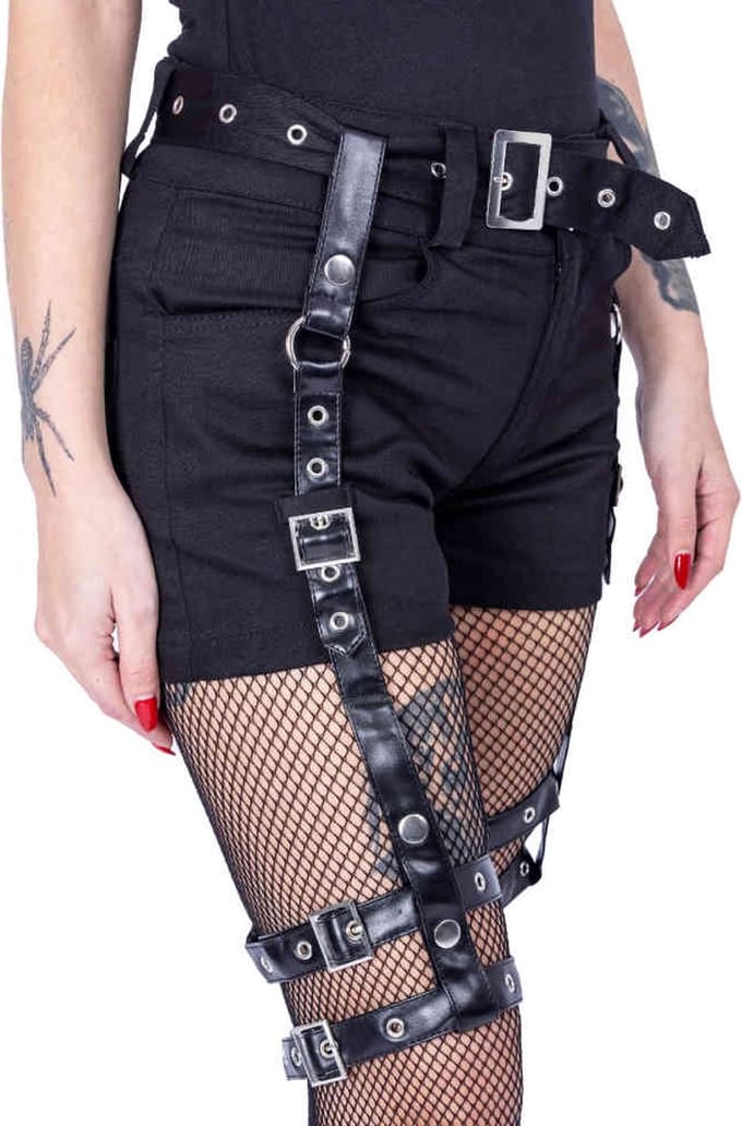 Vixxsin - Thalia Korte broek - Taille, 32 inch - Zwart