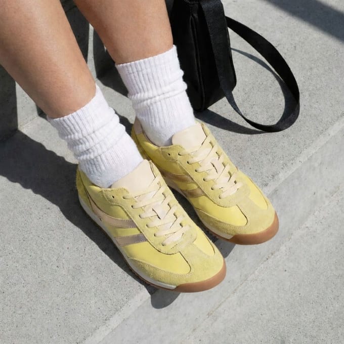 Gabor Gabor Sneakers geel Leer