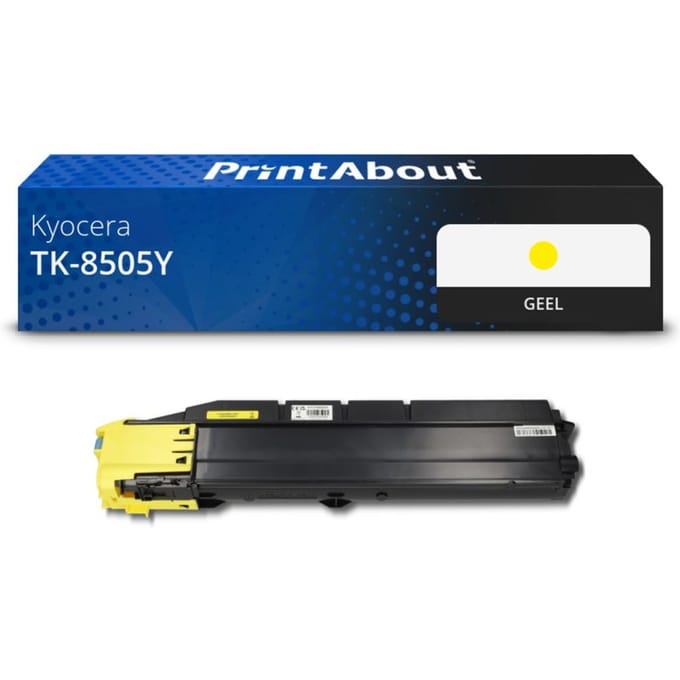 PrintAbout huismerk Toner TK-8505Y Geel Geschikt voor Kyocera