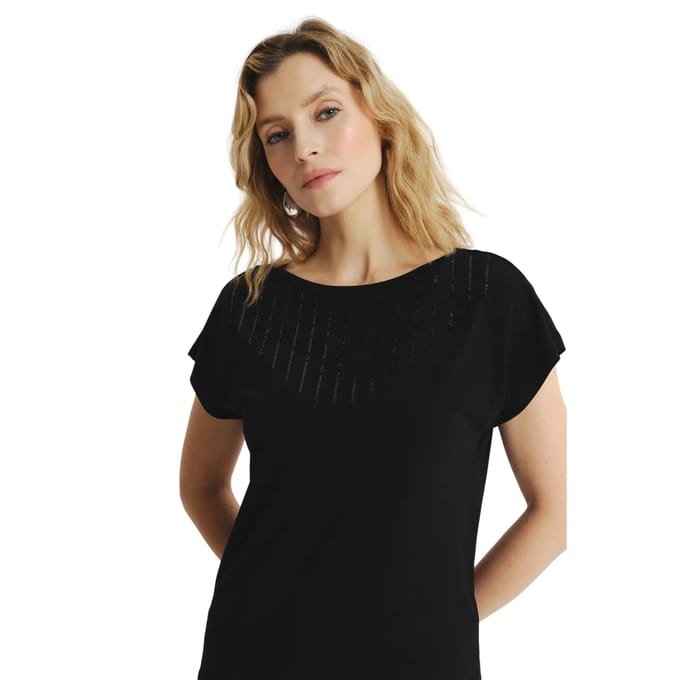 T-shirt versierd met een prachtige vrouw Greenpoint Regular January