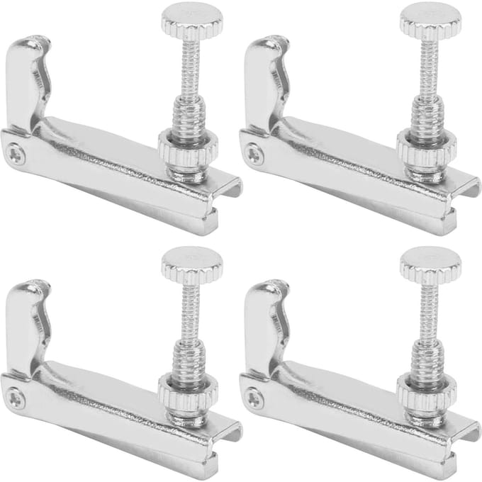 4 Stuks Viool Fijnstemmers 34?44 Cello Snaar Gereedschap Vervanging Instrument Accessoires Zilver zilver