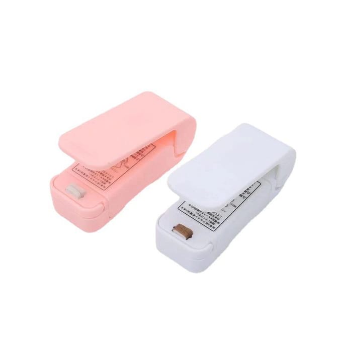 Draagbare Mini Sealer - Huishoudelijke Handdruk Hitte Sealer voor Snack Plastic Zakken 200/box wit