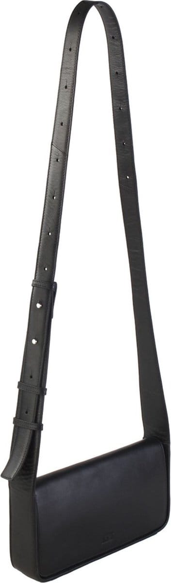 JOST Leren Schoudertas Arva Shoulder Bag Black Zwart
