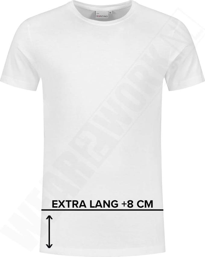 Santino T-shirt extra lang Jace plus