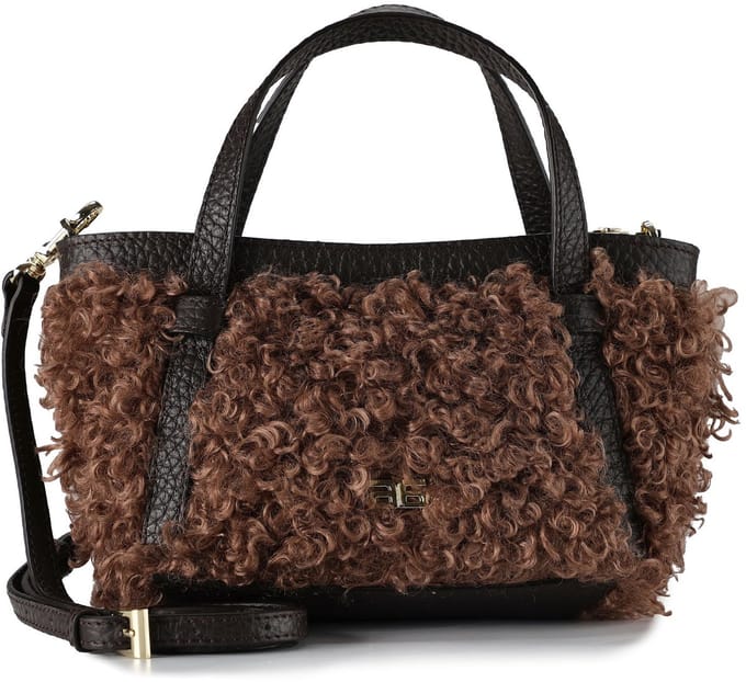 abro handtas schoudertas Latxa / Delia COSMO Mini Handbag Camel bruine