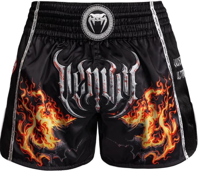 Venum Gladiator 5.0 Muay Thai Shorts Zwart Neon Oranje - S