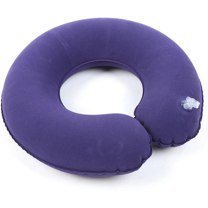 Coussin Gonflable PVC Ergonomique Portable Siège Coussin Tapis avec Gonfleur blue