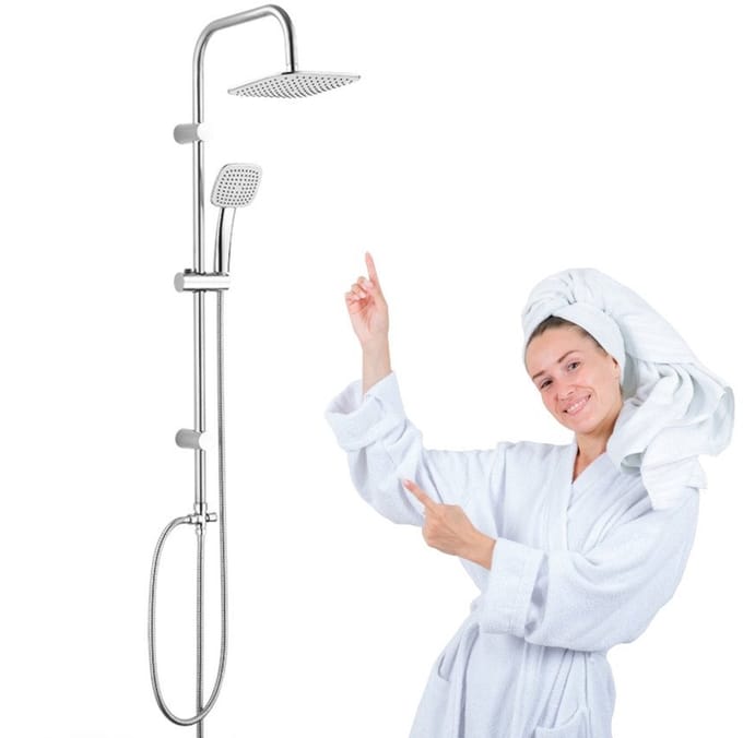 Kuchinox ONDO - Regendouche Set - Vierkant - Chroom - Met Antikalksysteem