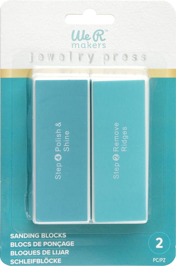 2 sanding blocks - jewelry press - We R