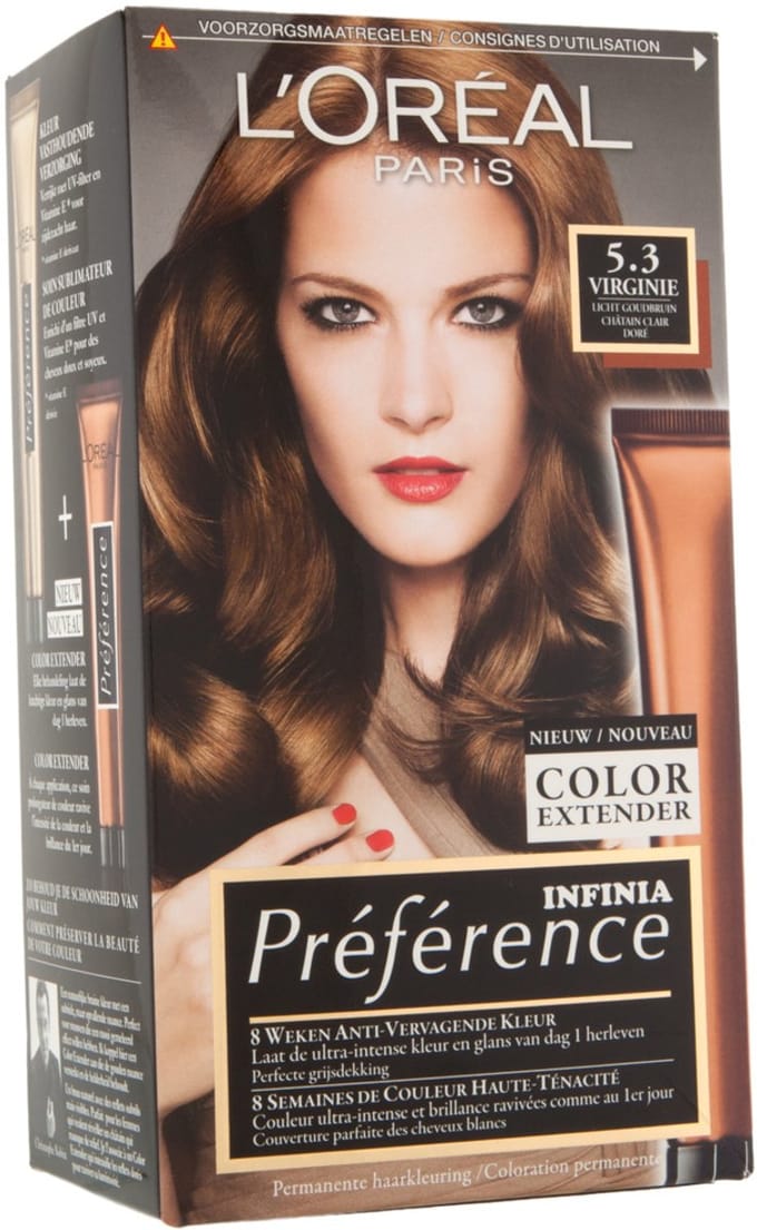 L'Oréal Paris Préférence Licht Goudbruin 5.3 - Permanente Haarkleuring