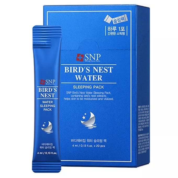 Masque de nuit à l'eau de nid d'oiseau 4 ml x 20 pièces