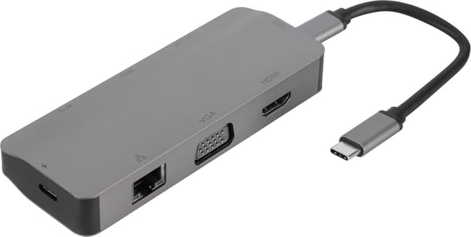Q-Link USB-C hub 8-in-1 - multifunctioneel