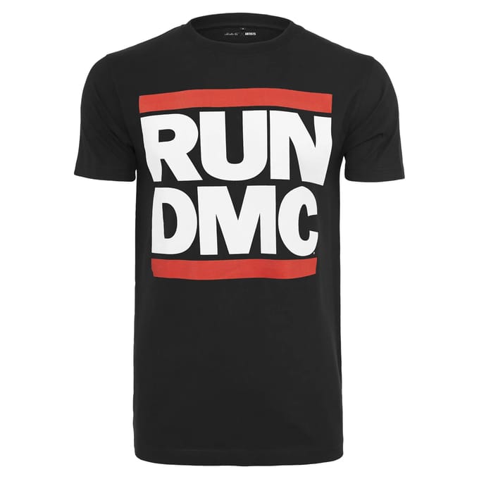 Mister Tee Run DMC - Run DMC Logo Heren T-shirt - M - Zwart