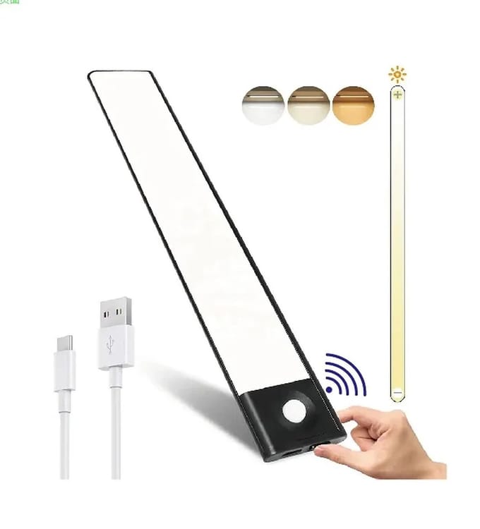 Led lamp met sensor - kastverlichting - Slim Bright - USB oplaadbaar - Bewegingssensor - Zwart