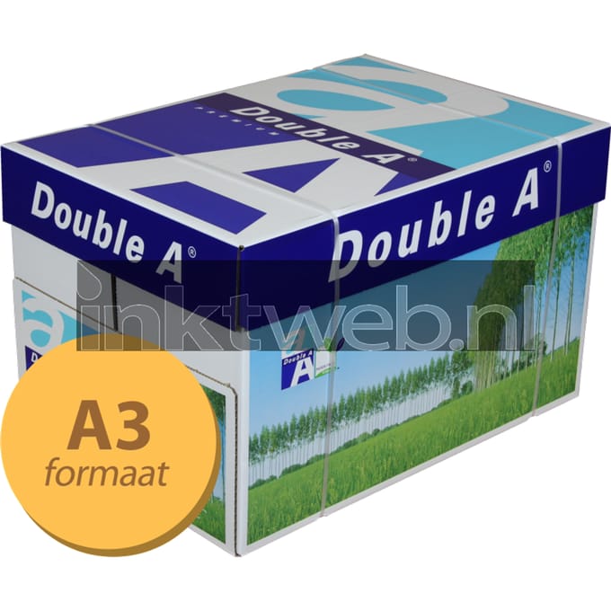 Double A Premium A3 papier 5 pakken (80 grams) wit (Origineel)
