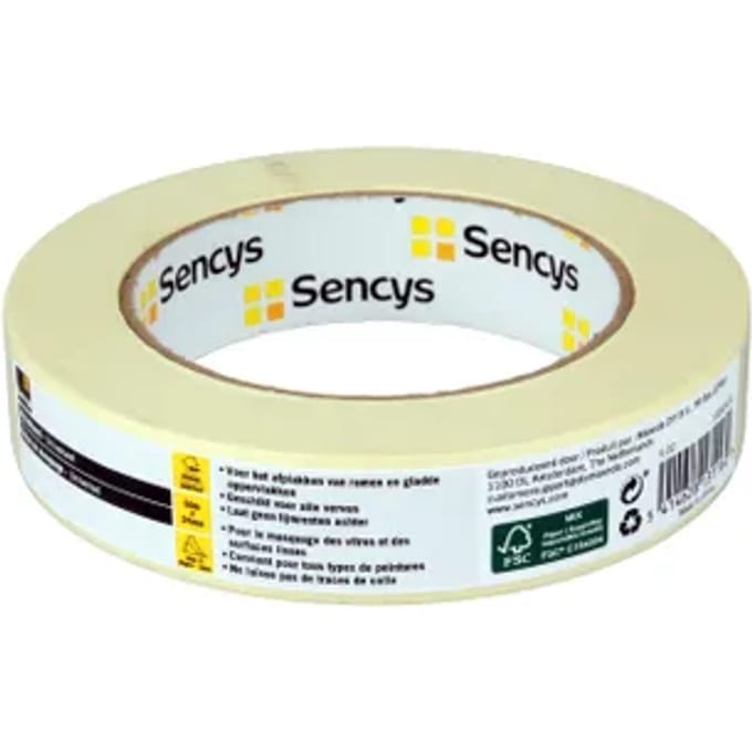 Sencys Afplaktape Universeel 50mx24mm