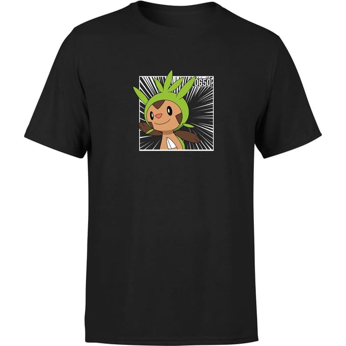 Pokemon Chespin Men's T-Shirt - Black - 3XL
