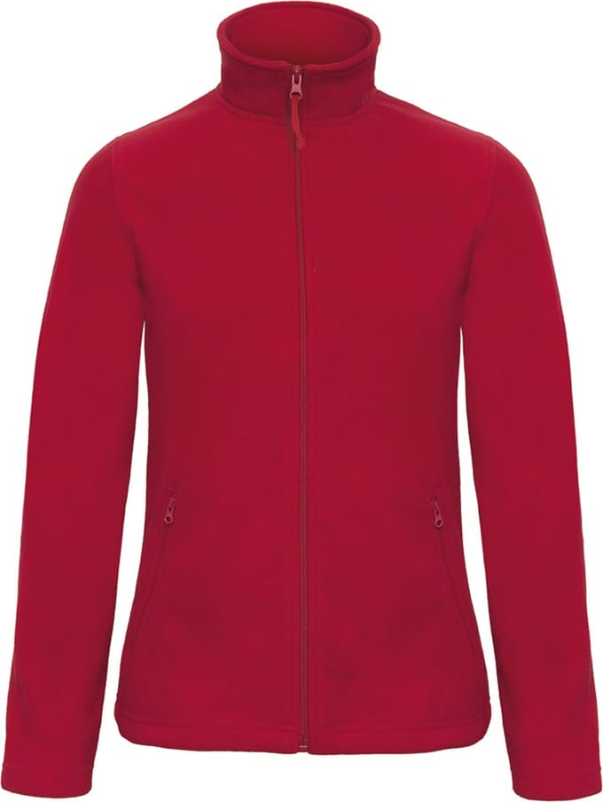 Fleecevest 'ID.501 Micro Fleece Full Zip' Dames Maat L Rood
