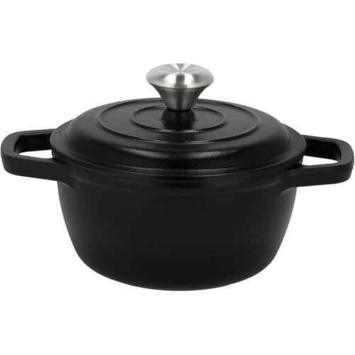 SILVERCREST Gietijzeren pan, Ø16 cm (Zwart)