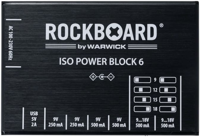 Rockboard ISO Power Block 6 IEC - Voedingseenheid voor effect-units