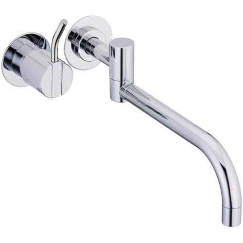Vola wall-mounted single mixer, double swivel spout right - 131M16