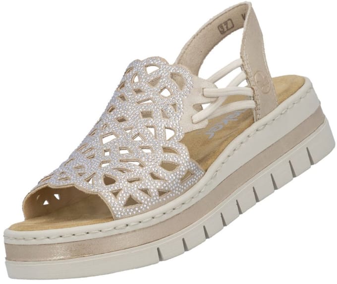 Sandalen met sleehak Rieker -