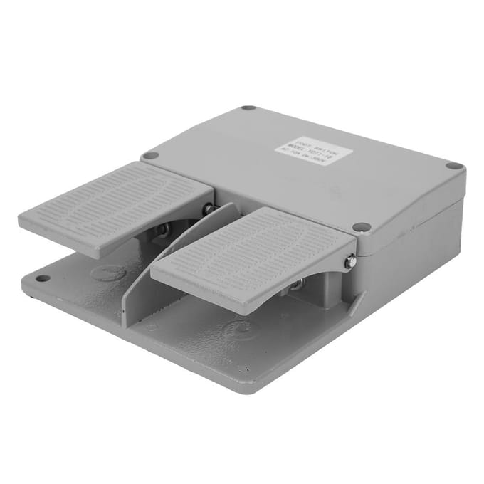 BERM Voetpedaalschakelaar Dubbel voor Elektrische Machine Voeding Klemset YDT1‑16 380VAC