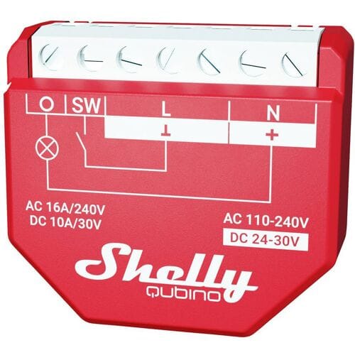 Shelly Qubino Wave 1PM Schakelactor Z-Wave, Z-Wave+