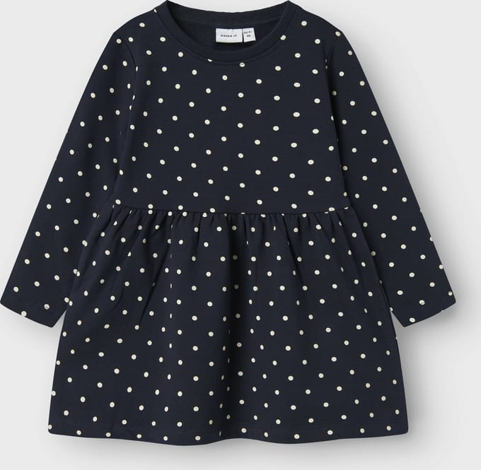 NAME IT - NMFDAVINA LS SWEAT BRU DRESS NOOS Meisjes Jurk