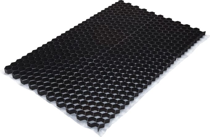 BERA Grindmat Gravel Fix Pro - ca. 120x80 cm - 0,9m² - Zwart