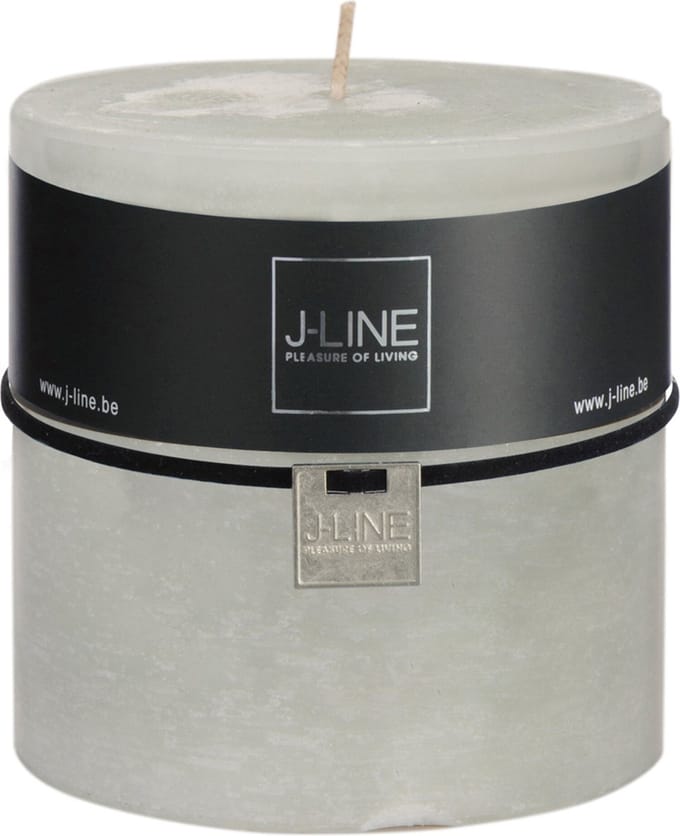 J-Line cilinderkaars - poedergroen - 64U - 6 stuks