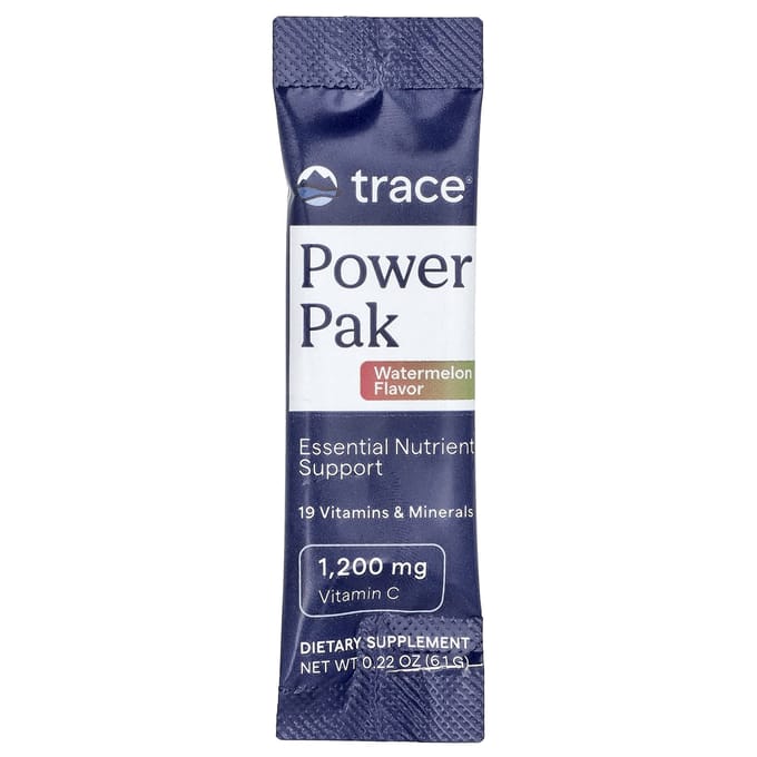 Trace, Power Pack, Watermeloen, 30 stickpacks, 0,22 oz (6,1 gr) elk
