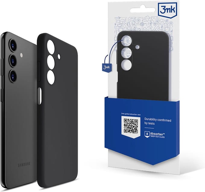 3mk Silicone Case for Samsung Galaxy A24 4G - black