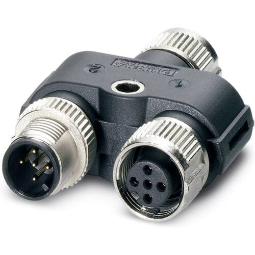 Phoenix Contact 1419933 Sensor/actuator verdeler en adapter M12 Aantal polen (sensoren): 5 Adapter, Y-vorm 5 stuk(s) Package