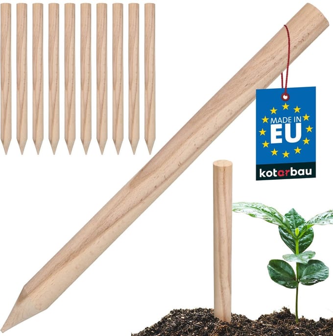 Kotarbau - Geodezische Houten Piketpalen - 40 cm - Set van 10