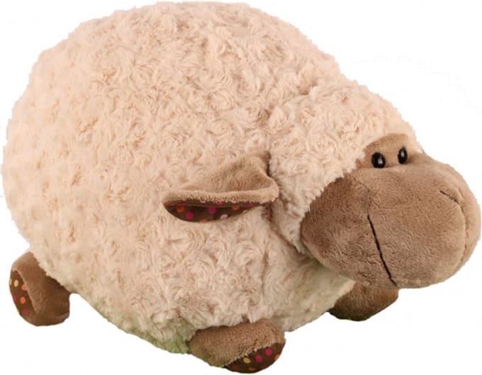 Gerkimex Pluche liggend knuffel schaap - 35 cm - Schapen - Boerderij dieren