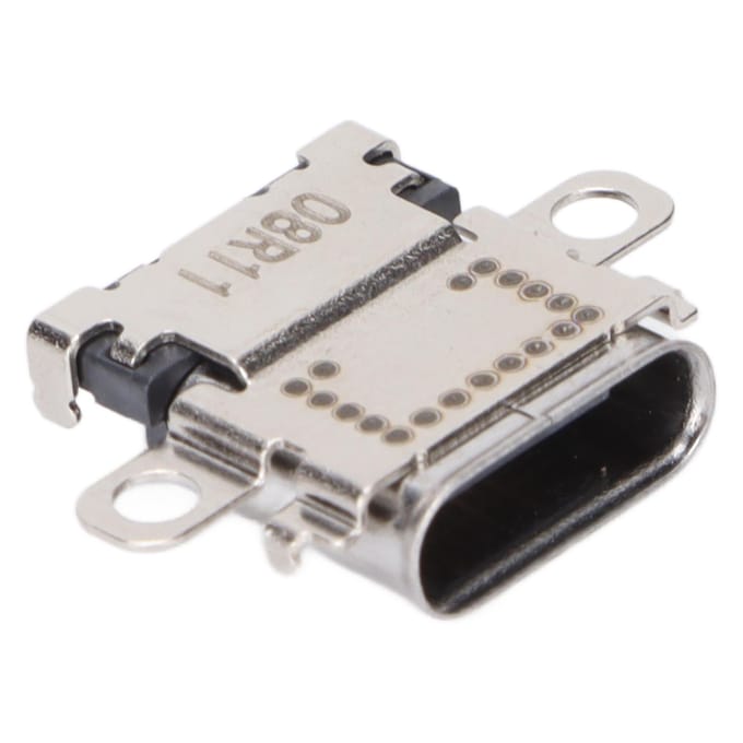 Vervangende Type C Oplaadpoort Metaal USB C Stroomlaadbus voor Switch Console gray