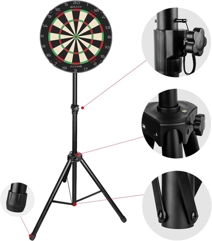 Draagbare dartbordstandaard Xqmax Darts Bt7100000