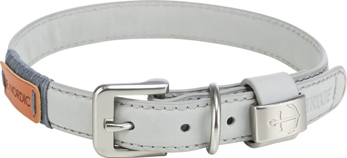 Trixie Halsband Hond Be Nordic Leer Grijs