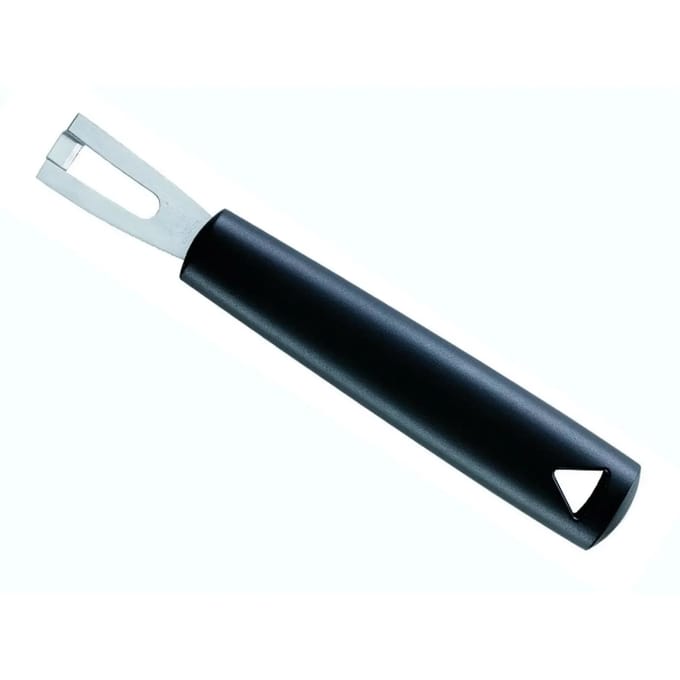 Triangle Professionele Canneleur – Rechthoekig – RVS – 15 cm – Zwart