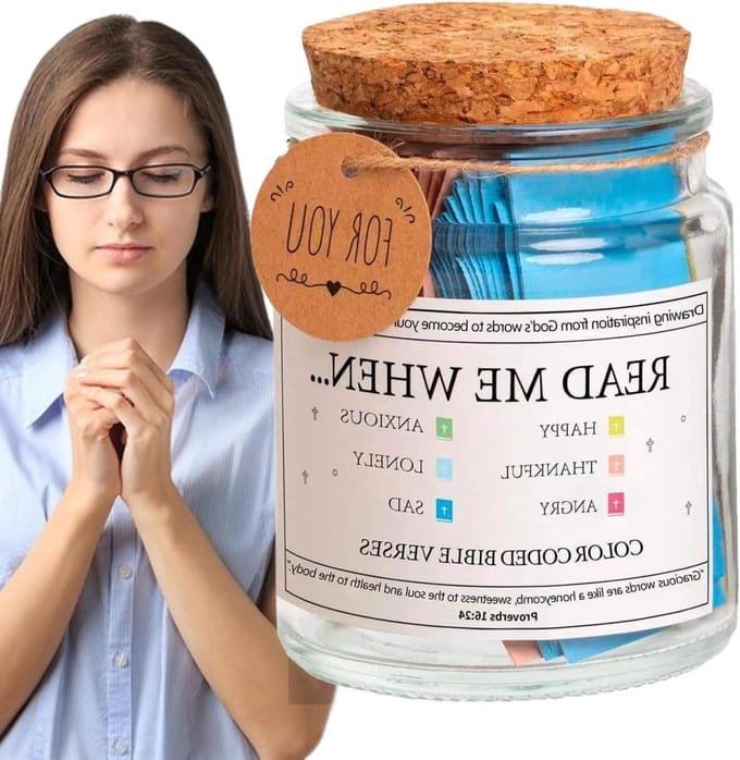 Bijbelvers met bijbelspreuken, religieuze kaarten, notities, kleurgecodeerd, doopgeschenk, Pasen, Kerstmis, Moederdag